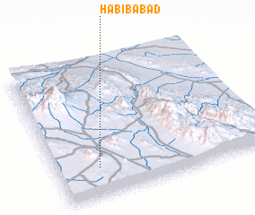 3d view of Ḩabībābād