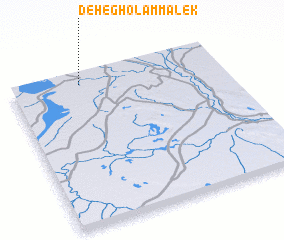 3d view of Deh-e Gholām Mālek