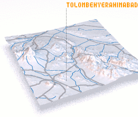 3d view of Tolombeh-ye Raḩīmābād