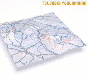 3d view of Tolombeh-ye ‘Alam Khān