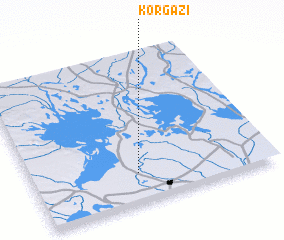 3d view of Kor Gazī