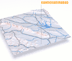 3d view of Kahn-e Karīmābād