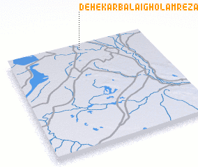 3d view of Deh-e Karbalā\