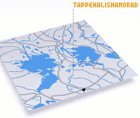 3d view of Tappeh ‘Alī Shāmorād