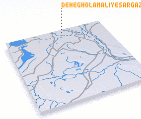 3d view of Deh-e Gholām ‘Alī-ye Sargazī