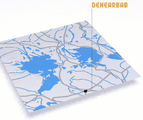 3d view of Deh-e Arbāb