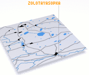 3d view of Zolotaya Sopka