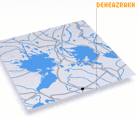 3d view of Deh-e Azrākh