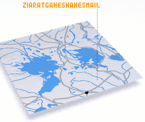 3d view of Zīāratgāh-e Shāh Esmā‘īl