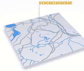 3d view of Deh-e Ḩasan Akbar