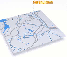 3d view of Deh-e ‘Alī Khān