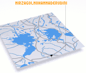 3d view of Mīrzā Gol Moḩammad-e Rūdīnī