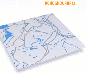 3d view of Deh-e Gholām ‘Alī