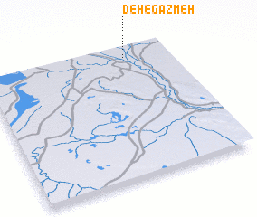 3d view of Deh-e Gazmeh