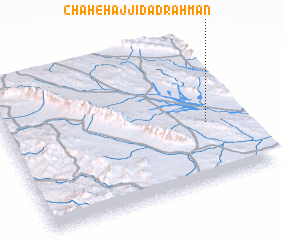 3d view of Chāh-e Ḩājjī Dād Raḩmān