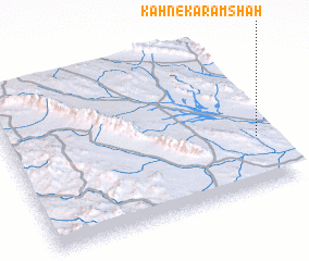 3d view of Kahn-e Karamshāh