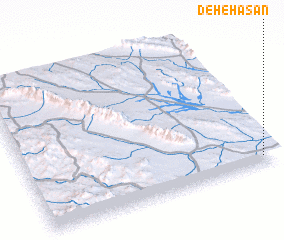 3d view of Deh-e Ḩasan