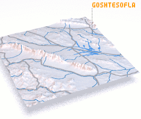 3d view of Gosht-e Soflá