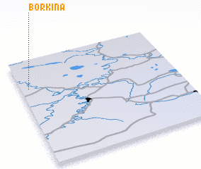 3d view of Bor\