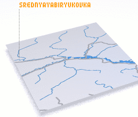 3d view of Srednyaya Biryukovka