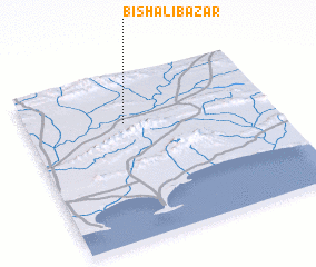 3d view of Bishali Bāzār