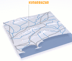 3d view of Kunar Bāzār