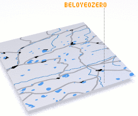 3d view of Beloye Ozero