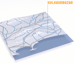 3d view of Kul Kaur Bāzār