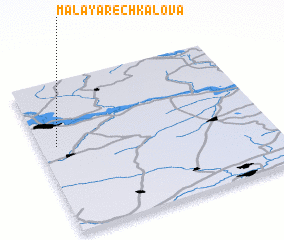 3d view of Malaya Rechkalova