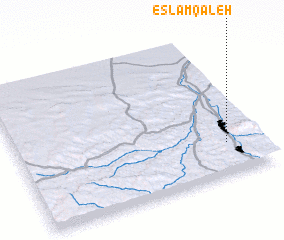 3d view of Eslām Qal‘eh