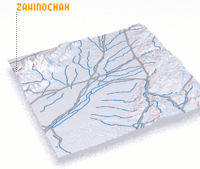 3d view of Zawīno Chāh