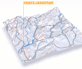 3d view of Khāk-e Jahannam