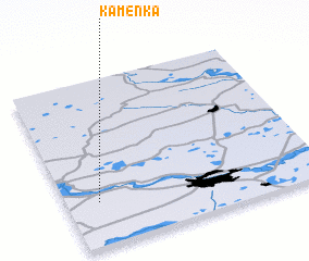 3d view of Kamenka