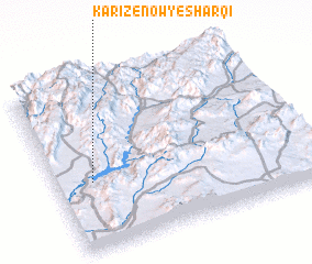 3d view of Kārīz-e Now-ye Sharqī