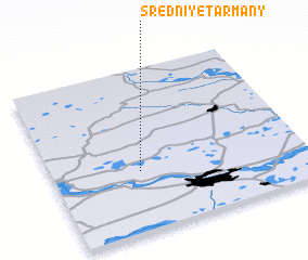 3d view of Sredniye Tarmany