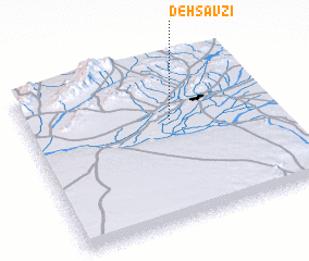 3d view of Deh Savzī