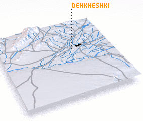 3d view of Deh Kheshkī