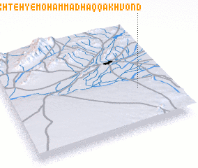 3d view of Sūkhteh-ye Moḩammad Ḩaqq Ākhvond