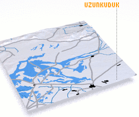 3d view of Uzun-Kuduk