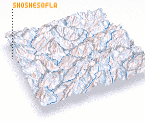 3d view of Shosh-e Soflá