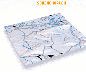 3d view of Sowzmeh Qal‘eh