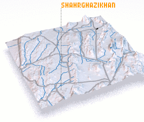 3d view of Shahr Ghazi Khān