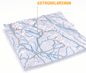 3d view of Goth Ghulām Shāh