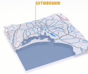 3d view of Goth Ibrāhīm