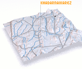 3d view of Khādarnai Kārez