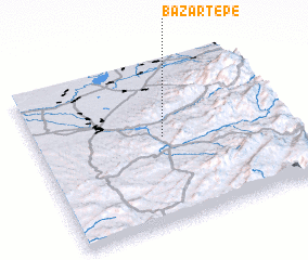 3d view of Bazar-Tepe