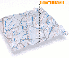 3d view of Ziārat Bībi Sāhib