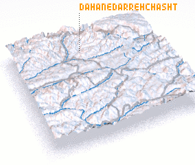 3d view of Dahan-e Darreh Chāsht