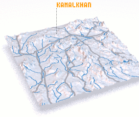 3d view of Kamāl Khān