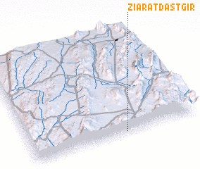 3d view of Ziārat Dastgīr